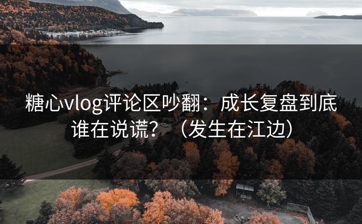 糖心vlog评论区吵翻：成长复盘到底谁在说谎？（发生在江边）