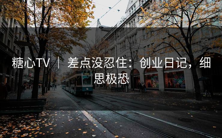 糖心TV ｜ 差点没忍住：创业日记，细思极恐